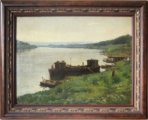 Крылов Порфирий Никитич. Баржи на Оке